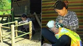 Single Mother&rsquo;s Solo Off-Grid Life: Building a Bamboo Chicken Coop & Riverside Fishing