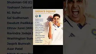 Squad Announcement #cricket #indvswi #indiancricketteam #teamannouncement #testmatch
