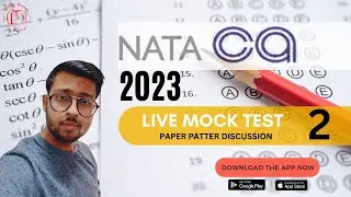 NATA 2023 Live MOCK TEST and Paper Pattern Discussion 2 | Score 180+ #nata2023