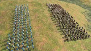 105 Landsknechts vs. 144 Wynguard Footman | AoE IV