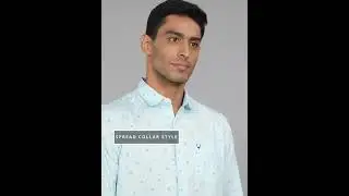 Micro Print Slim Fit Casual Shirt