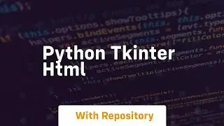 python tkinter html