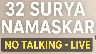 Yoga with Diptii Dash is live Build Strength with 32 Surya Namaskar | LIVE Yoga