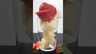 Watermelon Milkshake 🍉🥛 | Sorbet Recipe with Milk Ice Cubes #shorts