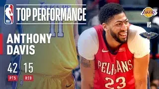 Anthony Davis Leads the Pelicans' Big Scoring Night With 42 Pts | February 14, 2018