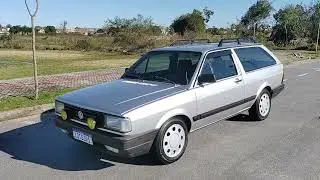 VW Parati CL 1.6 &aacute;lcool 1989 na cor prata Cristal