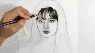 Realistic Portrait Drawing | Freehand