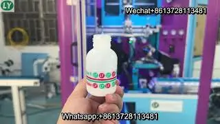 Cosmetic bottle logo auto multiple color screen printing machine plastic bottle printing machine
