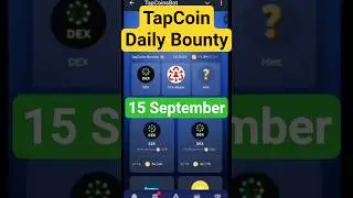 TapCoin Daily Bounty 15-16 September | Tapcoin Daily Bounty || Today Tapcoin Daily Combo || AGP