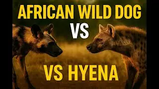 African Wild Dog vs Hyena | Rivals of the Savanna
