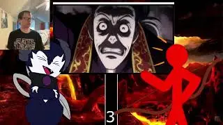 fictional characters collide alucard vs d reaction