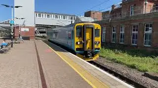 Network Rail Class 153376 passes Berwick-upon-Tweed on Newcastle to York Parcel Sidings