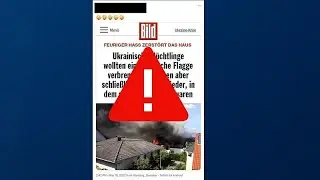Fake video claims Ukrainian refugees set fire to a house in Germany