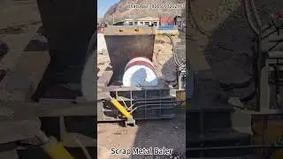 Efficient Scrap Metal Baler in Action &ndash; Transforming Waste Metal into Compact Bales