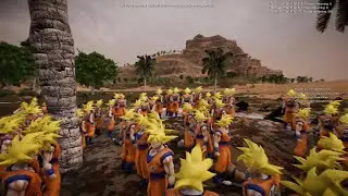 1.000 Super Saiyan Goku vs Batman vs Naruto - Ultimate Epic Battle Simulator 2