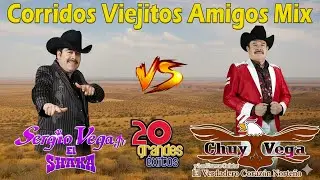 Chuy Vega vs Sergio Vega Grandes Exitos - Puros Corridos Viejitos Mix Para Pistear