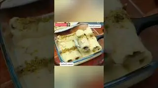 Kunafa Malai Rolls Easy Dessert Unique Yummy Kunafa Dessert  Eid special sweet #eid #youtubeshorts