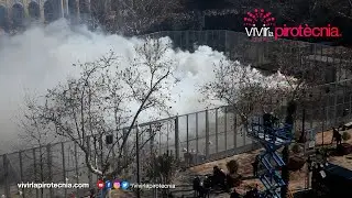 Fallas de Valencia 2024. Mascletà Viernes 1 de Marzo 2024. Pirotecnia Peñarroja