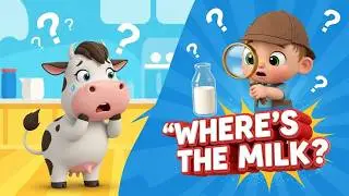 🕵️🥛 The Mystery of the Missing Milk | Kids Story Adventure