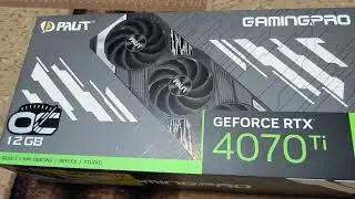 НЕ ОБЗОР!РАСПАКОВКА ВИДЕОКАРТЫ Palit GeForce RTX 4070 Ti GamingPro OC