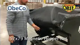 Magnetic Hopper Net for Trash Dump Hoppers
