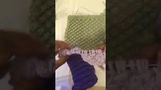 ASMR Knitting a STAR 🌟 Pattern Square for a Patchwork Blanket 