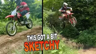 Beginner Learns How To Jump A Dirt Bike // DIY Motocross Track Prologue