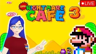 Mario's Afterlife in the Cafe [New Nightmare Cafe 3 & 4 - SMW ROM Hack - Live]