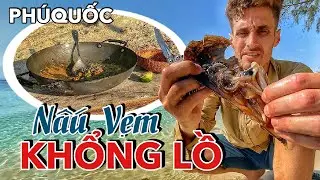 Vietnam&rsquo;s Beach Cooking! Catch and Cook Mussels! | Nấu Vẹm KHỔNG LỒ Giữa Biển Ph&uacute; Quốc
