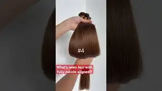 Why salon and wholesalers prefer remy hair with Full cuticle intact?     #hairextensions #hairtok