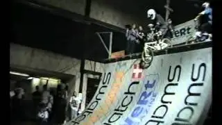 Jason Davies 1st Run - Mansfield KOV King of Vert UK BMX Competition, 1990