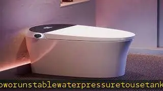 CANEST Smart Bidet Toilet, Smart Toilet with Bidet Built in, Pump-assisted Flush, Foot Sensor Opera