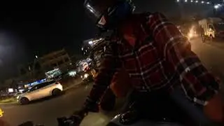 Night ride on Gt 650 with panaromic view on insta360 🔥🏍️