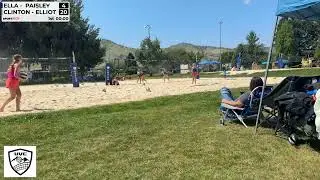 06/22/25 Kbeach June Jump Tournament '25 U14 Brown & Clinton vs Ella & Paisley