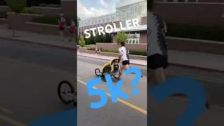 Как быстро ты сможешь пробежать 5 км с коляской? 🏃&zwj;♂️🤔 #бег #коляски #5красок