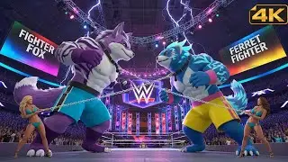 🎬 Purple Fox Fighter 🦊💜🆚 🟦🦦 Blue Ferret Fighter: Ultimate Championship Clash 🏆🥊 2025 | 4K#boxingai