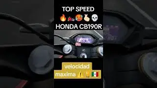 cu&aacute;nto LEVANTA LA honda CB 190 R? A SU TOP SPEED 😱🫰🏻🏍️🥵💀⚠️🔥🇲🇽🏆 #honda #motos #bikers #top #speed