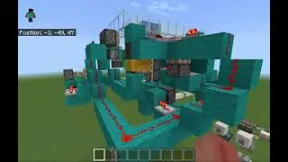 Fastest Seamless 2x2 Hipster Door in MCBE (1.17.30+ because of solid targets)