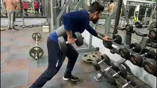 ONE ARM BEND OVER DUMBBELL #DUMBBELLROW #SHORTS