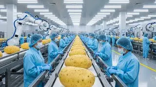 Inside a High-Tech Potato Chip Factory: From Fresh Potatoes to Crispy Snacks (Complete Process)