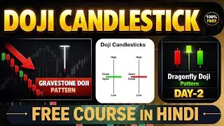 Doji Candlestick I Free candlestick pattern course in Hindi ( Most Powerful ) I Day-02