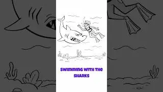 Somnolent Tater - Shark Swim #dreamsvsreality #digitalcomics #nightmares #shark #earworm