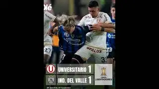 Universitario 1=1 Independiente del Valle/ Narraci&oacute;n de RPP Radio Gino Bonatti/ Copa Libertadores 🏆