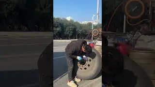 Truck Puncture Tire Repair Rescue!