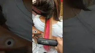 l'oreal color magenta before and after | magenta red hair color highlights |Magenta red highlights