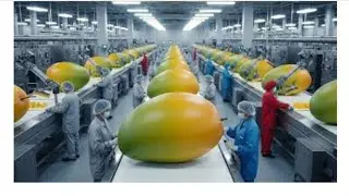 Inside a Dried Mango Factory &ndash; Preserving Exotic Fruit for Global Export Full Process