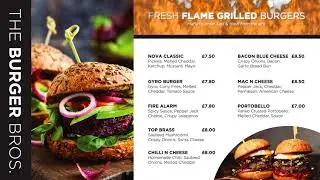 Animated Digital Menu - SimplyGraphics