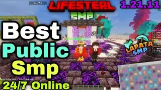 🌪️ Best Free Public Survival Smp 🥳 Server For Minecraft | (Java/Pe) ⚡ 24/7 Online | Anyone Can Join😱