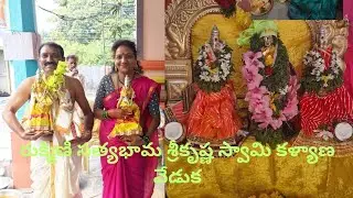 రుక్మిణి సత్యభామ శ్రీకృష్ణ స్వామి కళ్యాణ వేడుక #Rukmini #Satyabama #Sri Krishna Kalyanam #Satya sri 