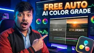 Auto Color Grade ANY Clip in 1 Click (Better Than AI?) - DaVinci Resolve Free